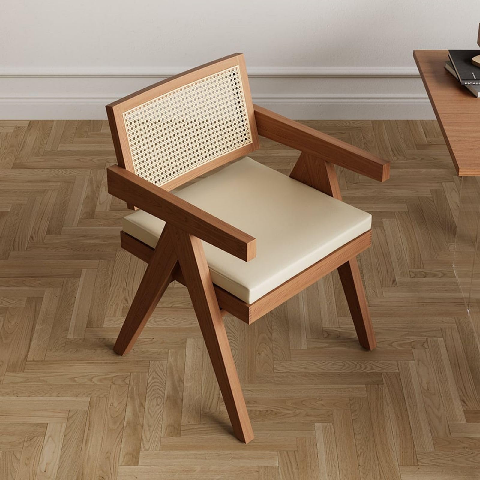 Amazon.com - homary Japandi Dining Chairs Rattan Dining Room Chair